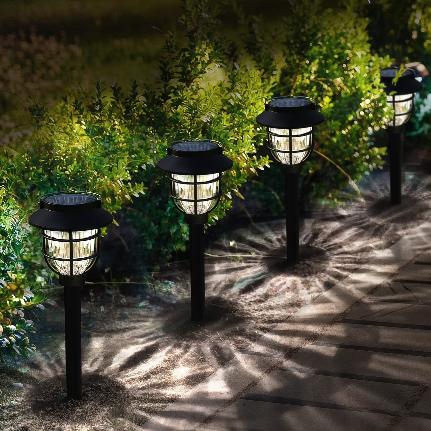 10 Pack Solar Pathway Lights Outdoor Bright Solar Powered Garden Light With Warm White LED Auto On Off Waterproof Path Lights Decorative Landscape Lighting For Yard Patio Walkway Driveway Amazon