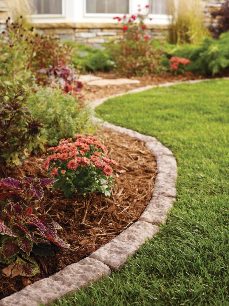 12 in L X 4 in W X 4 in H Tan Brown Concrete Straight Edging Stone 609240TAB At Lowes