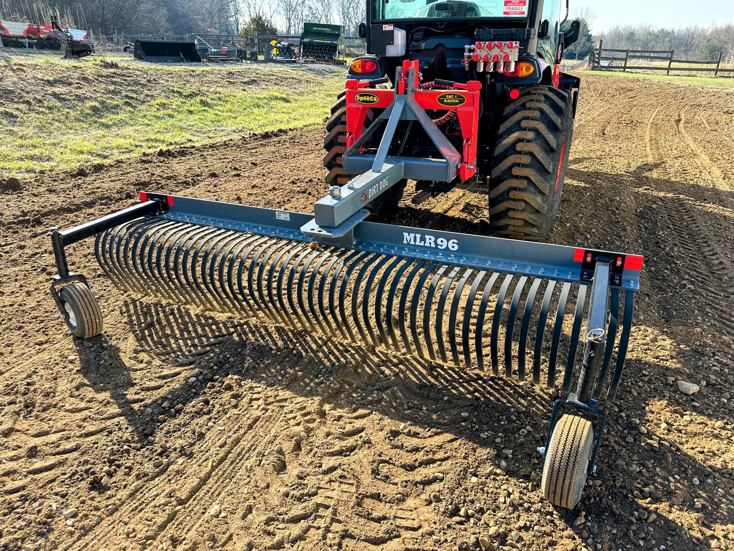 3 Point Landscape Rake For Tractors Made In The USA 