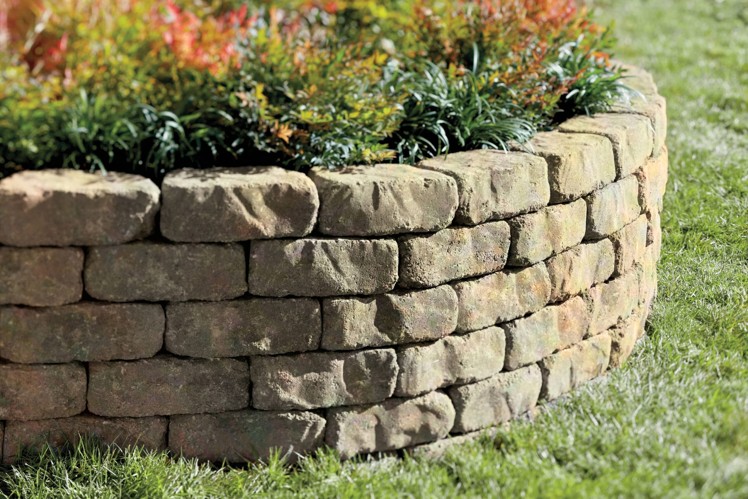 4 in H X 11 2 in L X 6 in D Allegheny Concrete Retaining Wall Block 308306 At Lowes