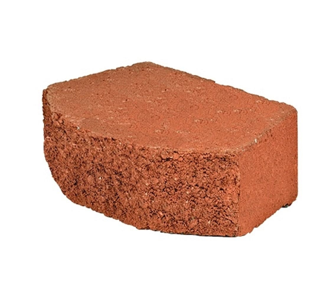 4 in H X 11 5 in L X 7 5 in D Red Concrete Retaining Wall Block 110601201 At Lowes