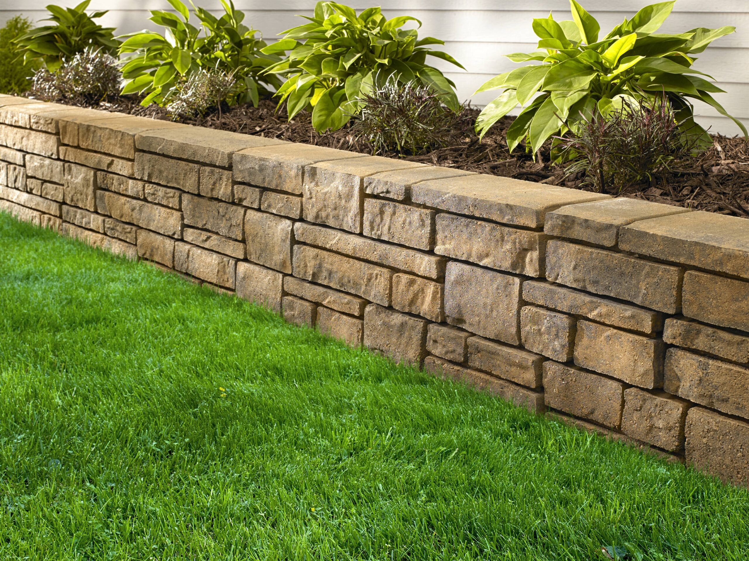 4 in H X 16 in L X 4 in D Jaxon Concrete Retaining Wall Block 14200142 At Lowes