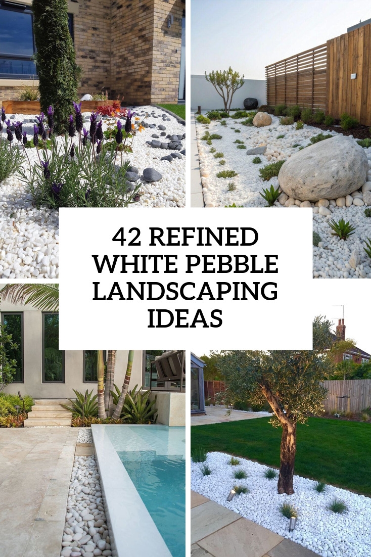 landscaping ideas with pebbles