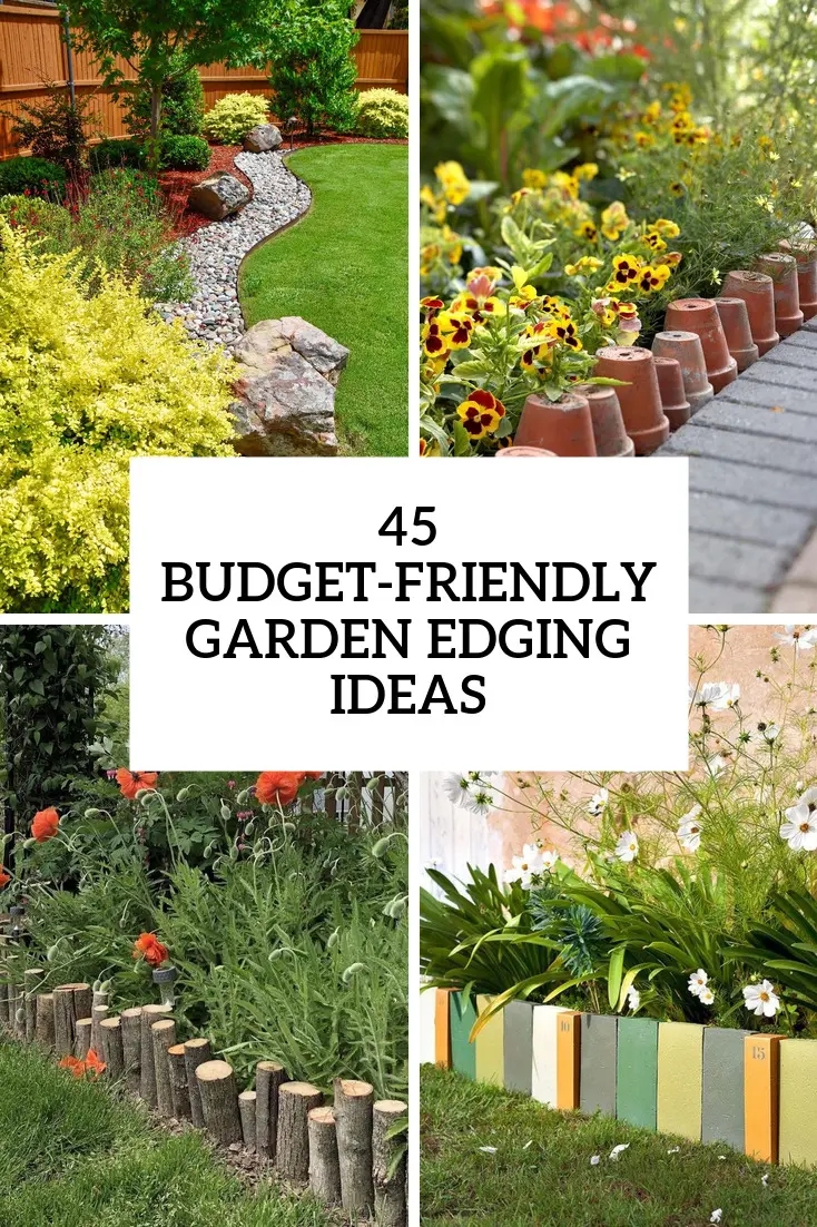 45 Budget Friendly Garden Edging Ideas Shelterness