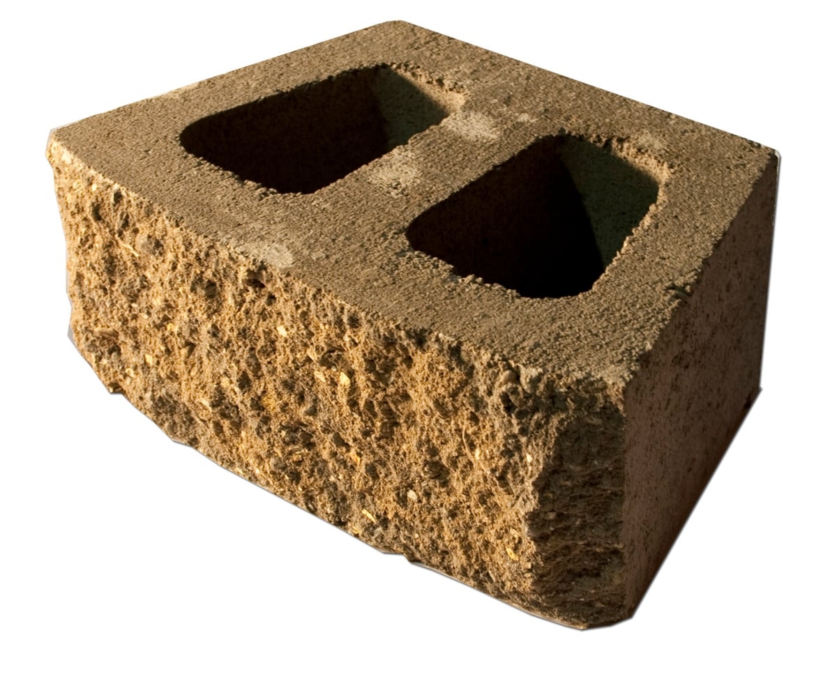 6 in H X 16 in L X 10 in D Tan Brown Concrete Retaining Wall Block LR110 W TB At Lowes