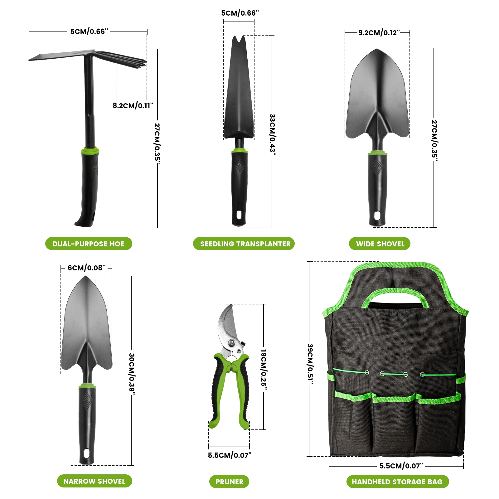 6 Pieces Mars Hydro Garden Tools Set Heavy Duty For Home Garden Enthusiasts Flower Grower Mars Hydro EU