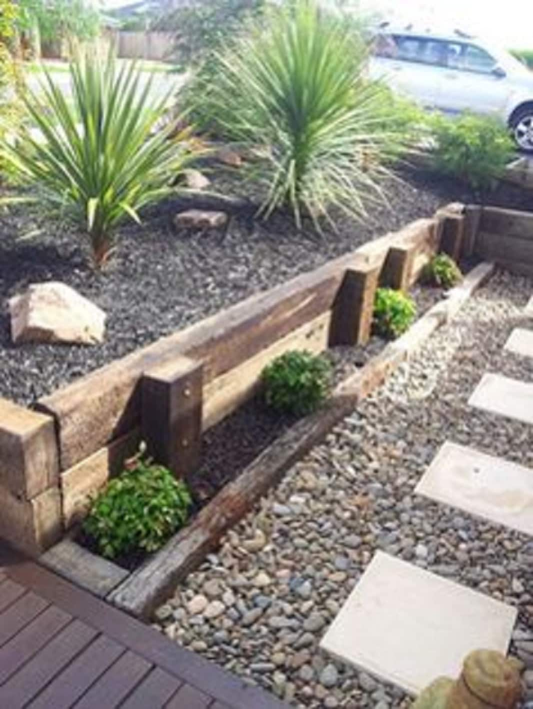 railroad ties for landscaping
