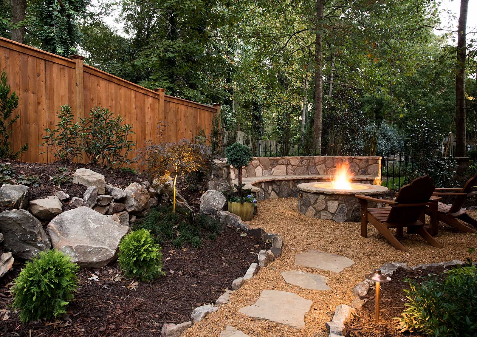 75 Rustic Landscaping With A Fire Pit Ideas You ll Love August 2025 Houzz