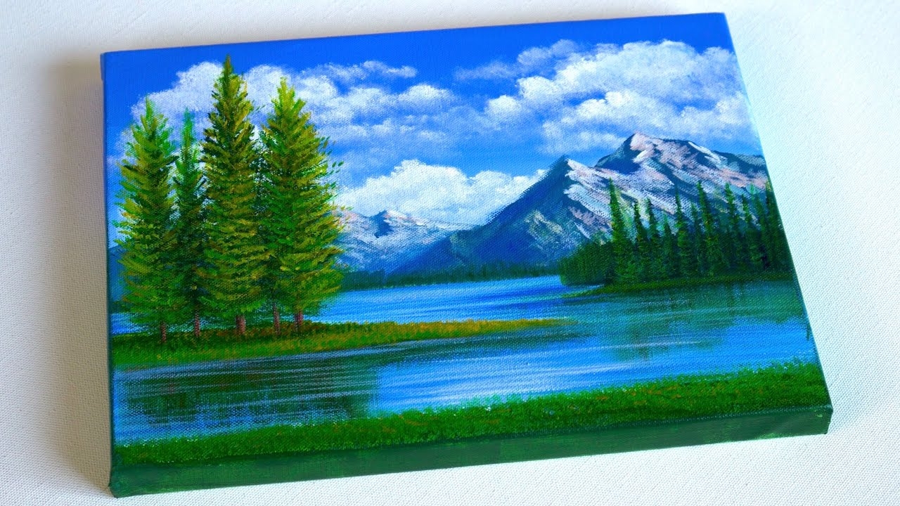 Acrylic Landscape Painting Easy For Beginners YouTube