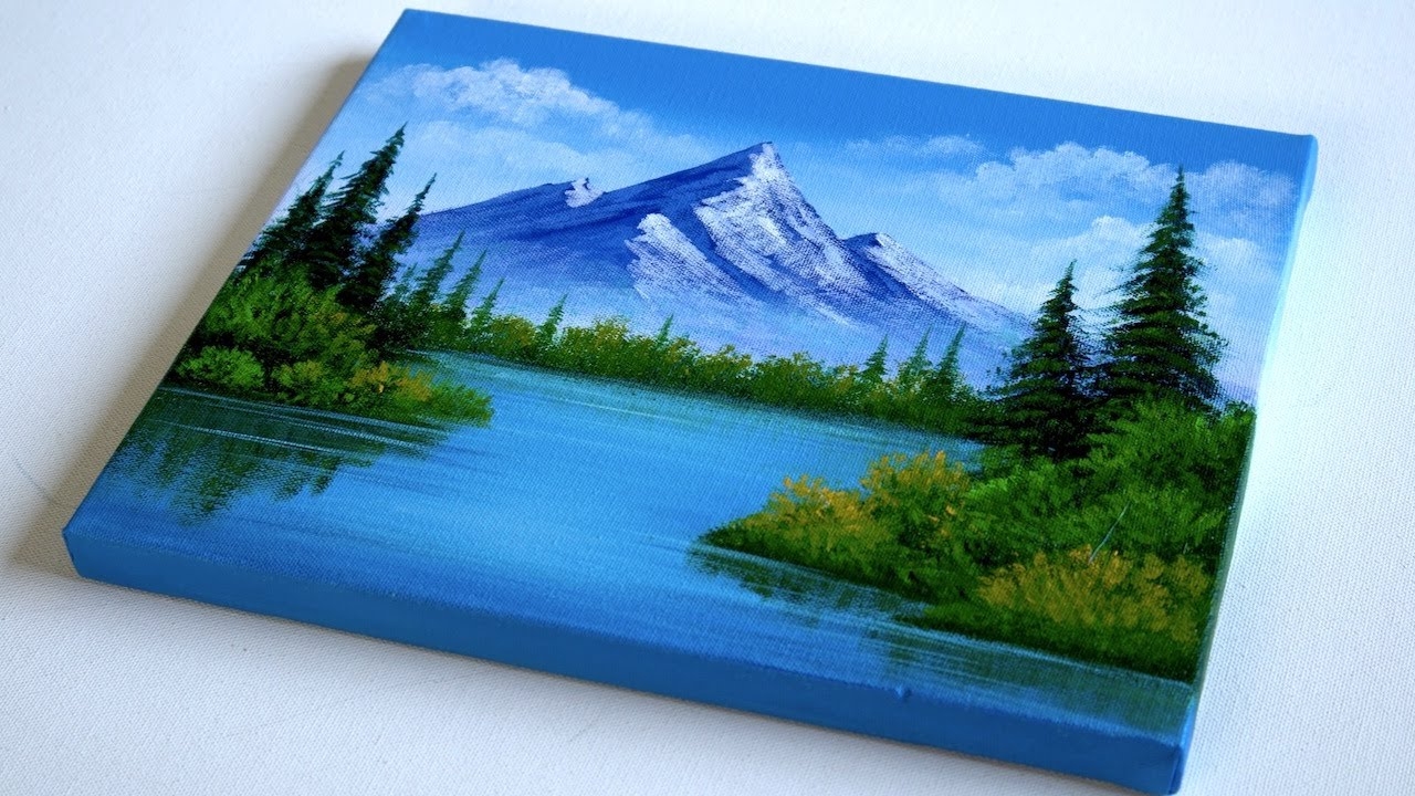 Acrylic Painting For Beginners A Step by Step Landscape Painting Tutorial For Beginners On Canvas YouTube
