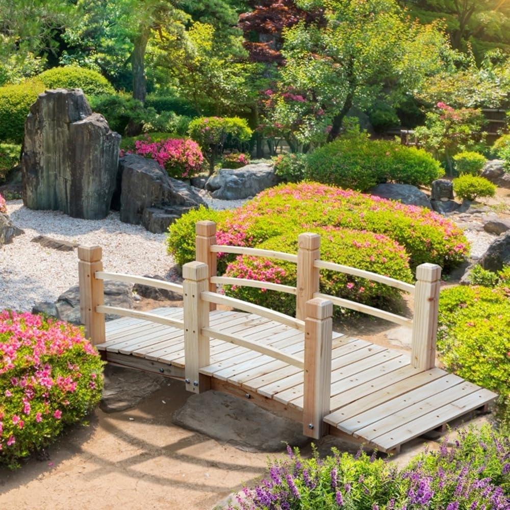 Amazon 5 Ft Garden Bridge Outdoor Wood Landscape Bridge Wooden Arch With Safety Rails Garden Bridge Arc Footbridge Bearing 400 Lbs For Outdoor Garden Yard Backyard Patio Lawn Garden Amazon 5 Ft Garden Bridge Outdoor Wood Landscape Bridge Wooden Arch With Safety Rails Garden Bridge Arc Footbridge Bearing 400 Lbs For Outdoor Garden Yard Backyard Patio Lawn Garden