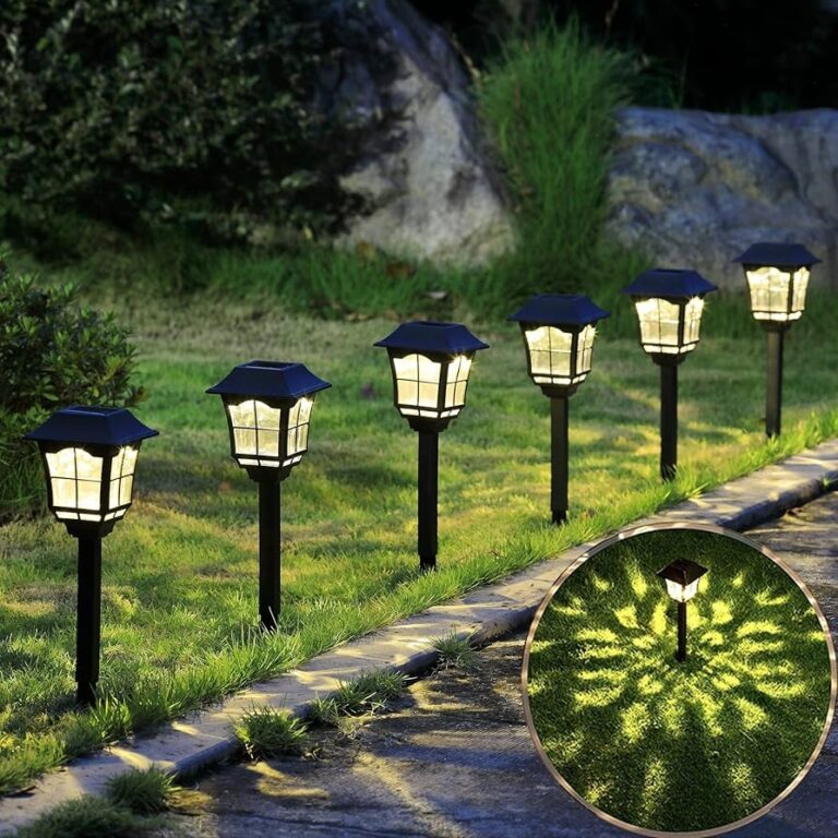 Amazon 6 Pack Solar Lights Outdoor Garden Solar Pathway Landscape Lights Supper Bright Waterproof And Corrosion Resistant Powered Solar Outdoor Lights For Yard Patio Walkway Driveway Sidewalk Lawn