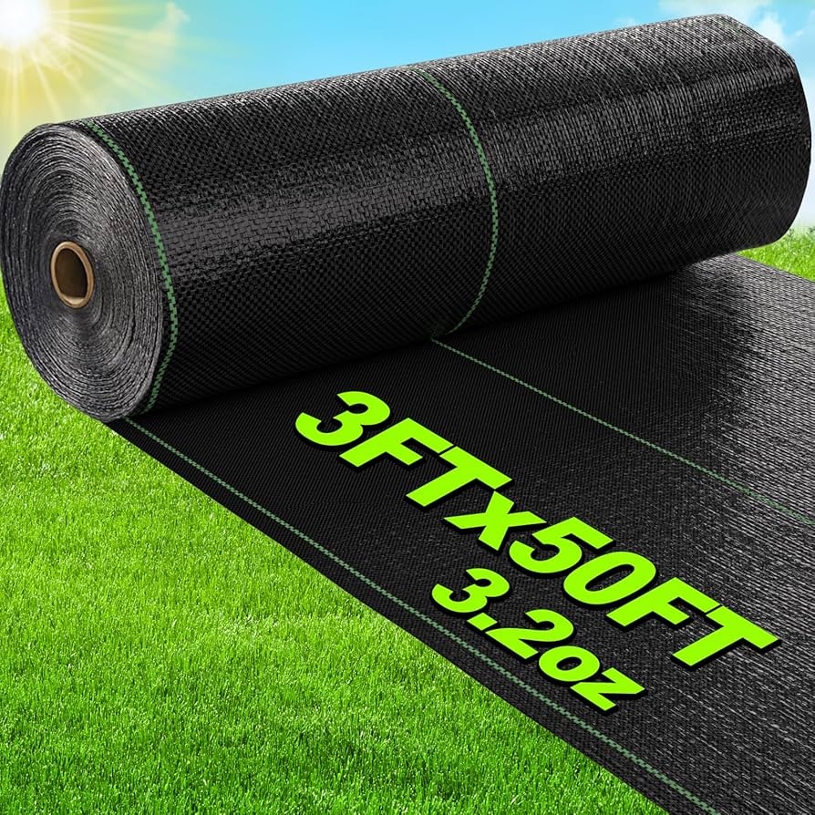 Amazon AMAGABELI GARDEN HOME 3ft X 50ft Weed Barrier Landscape Fabric 3 2oz Plastic Garden Cloth Heavy Duty Weed Control Blocker Mat Gardening Ground Cover Woven Geotextile Fabric Driveway Underlayment 