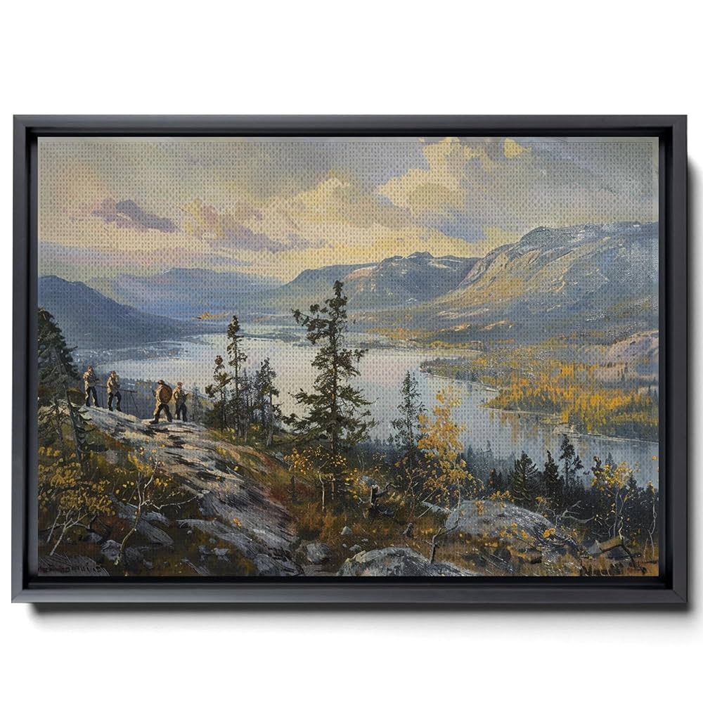 Amazon Antique Lake Prints Vintage Landscape Prints Vintage French Wall Art Mountain Landscape Art Print Farmhouse Wall Art Lake House Decor Art Prints Arts Home Kitchen