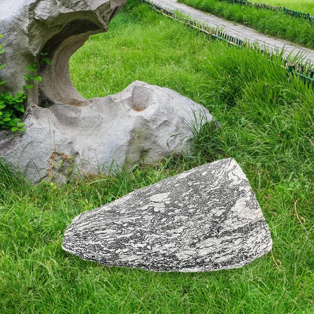 Amazon Artificial Landscape Rock Lightweight Fake Rocks Faux Stone With Realistic Natural Texture Photography Prop Decorative Stone Foam Landscape Rock For Yard Garden Lawn Patio Decor D 32x14x15cm Home Kitchen