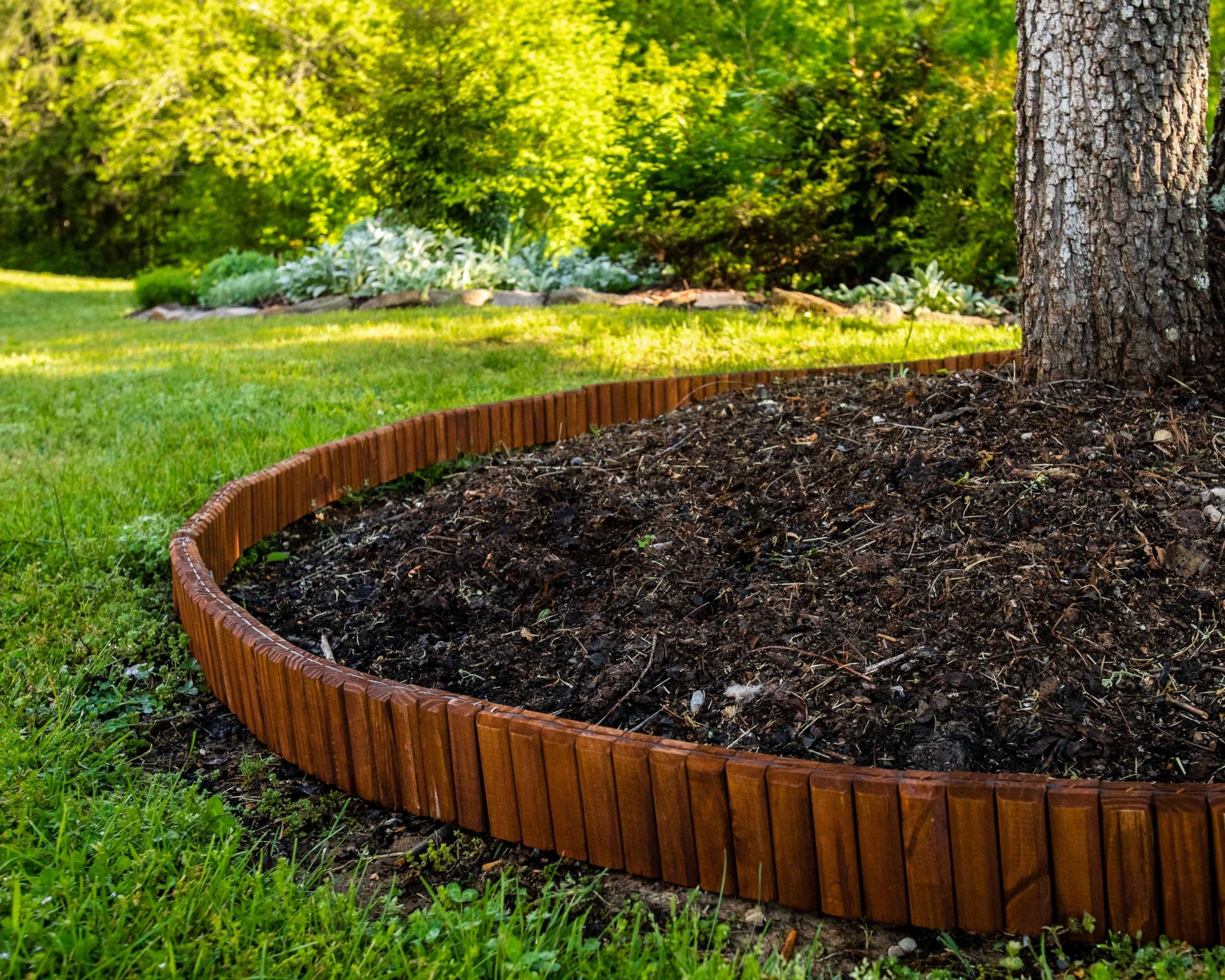 Amazon Flexible Brown Natural Lawn Landscape Border Edging 10 Feet Patio Lawn Garden