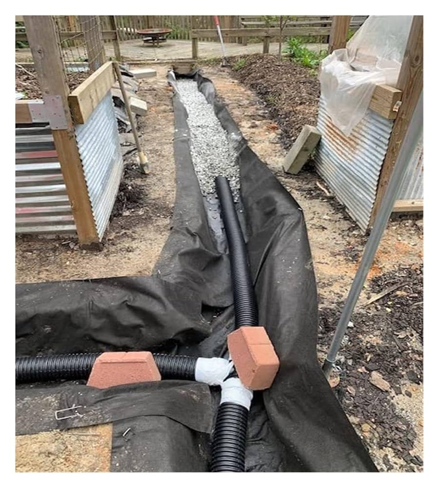 landscape fabric for french drain