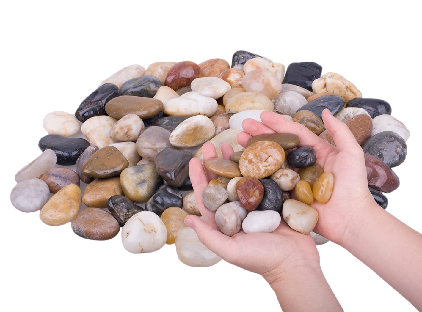 colored landscaping stones