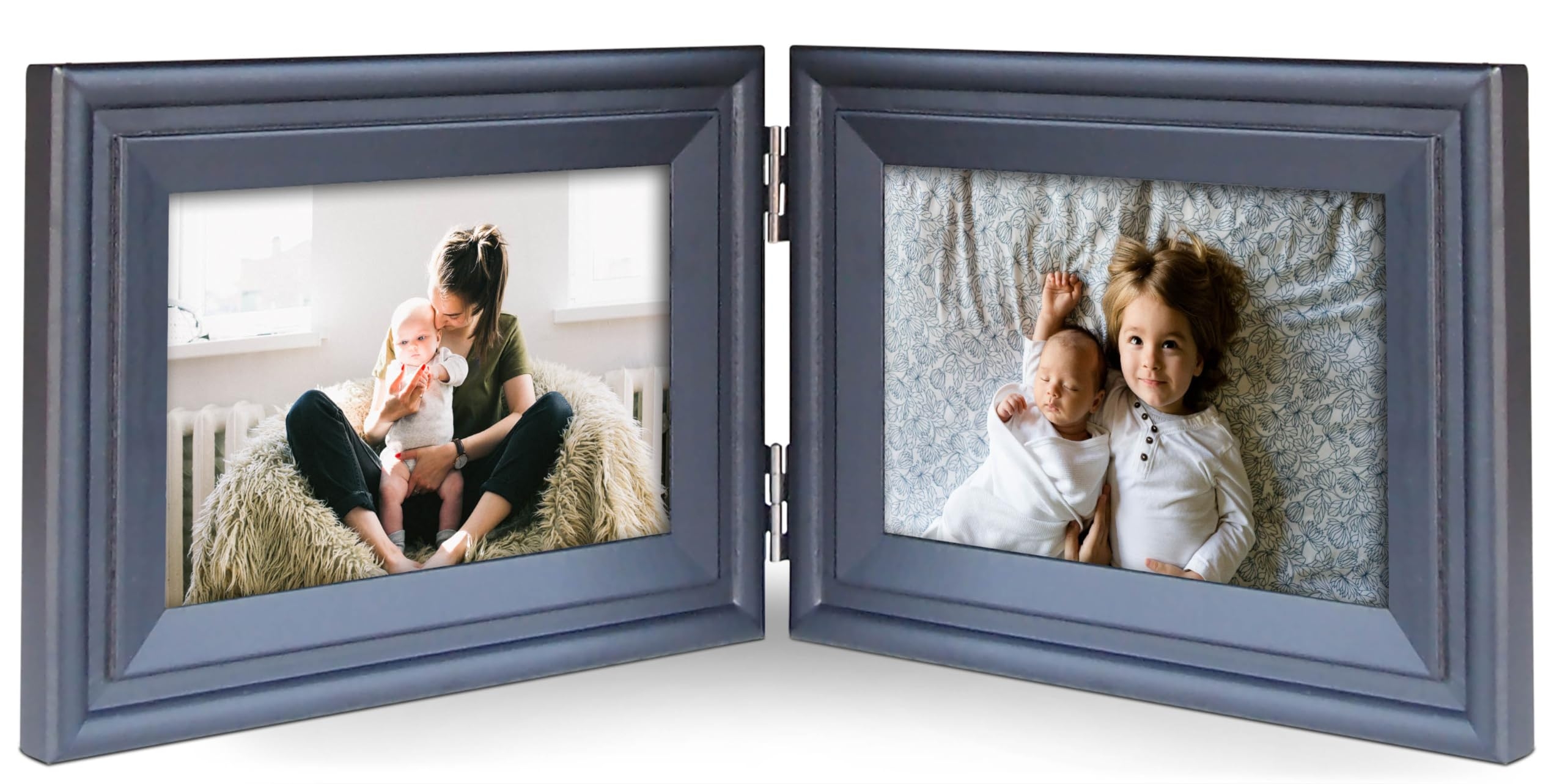 Amazon JD Concept Double 4x6 Horizontal Combo Art 4 X 6 Black Wood Picture Frame Opening 3 5x5 5 Foldable Photo Frame For 4 By 6 Landscape View
