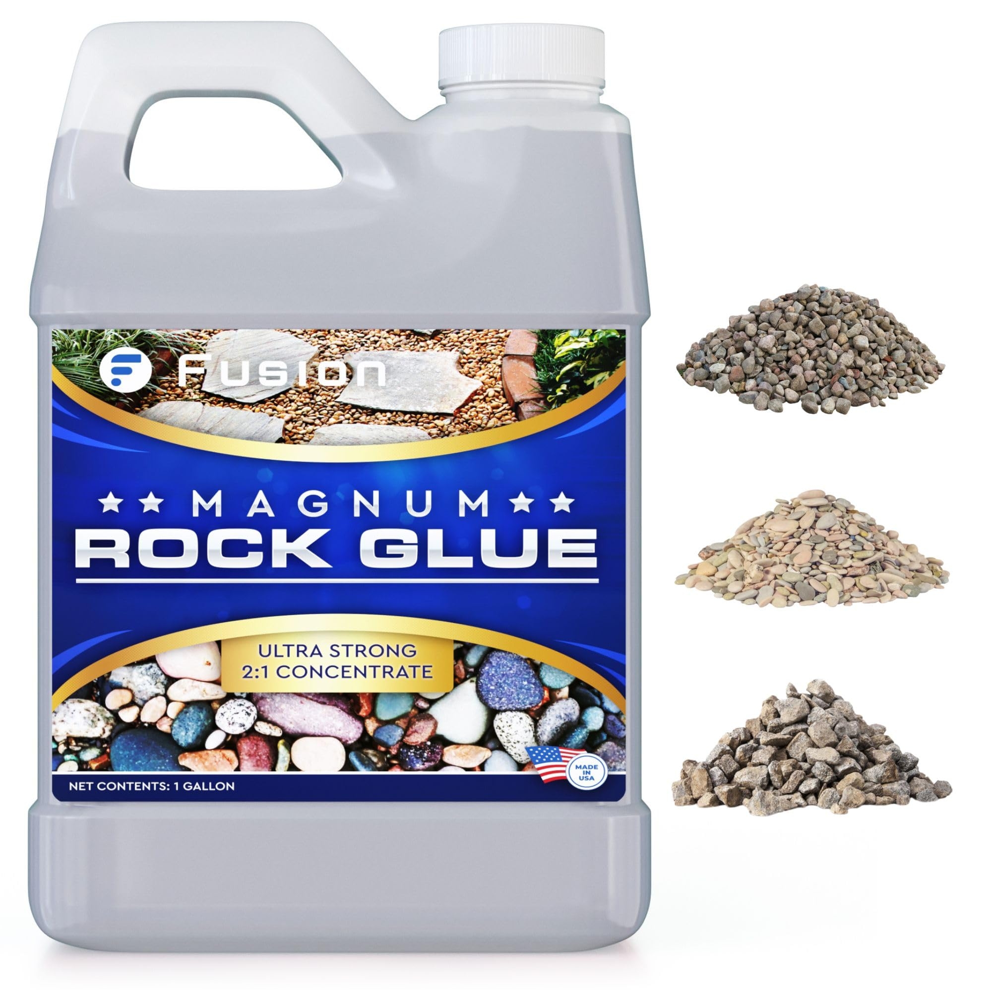 Amazon Magnum Rock Glue For Landscaping 128oz Adhesive For Pea Gravel Small Pebbles Gravel Gravel Binder Glue For Landscape Landscape Lock For Homeowners DIY Enthusiasts Patio Lawn 