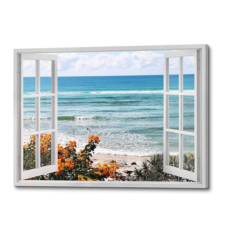 open window beautiful landscape