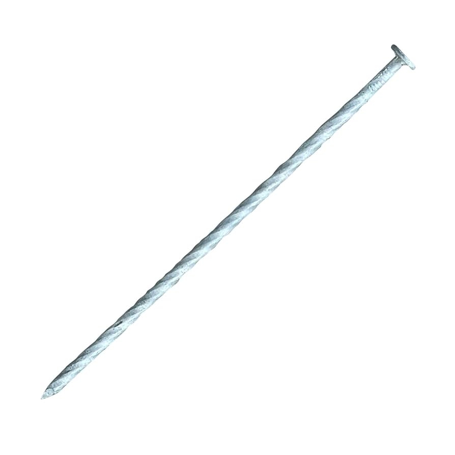 Amazon Sandbaggy Spiral Landscape Timber Spikes Hot Dipped Galvanized Steel Nails Landscaping Stakes Artificial Turf Pins 8 Inch 4 Gauge Steel 100 Count Patio Lawn Garden