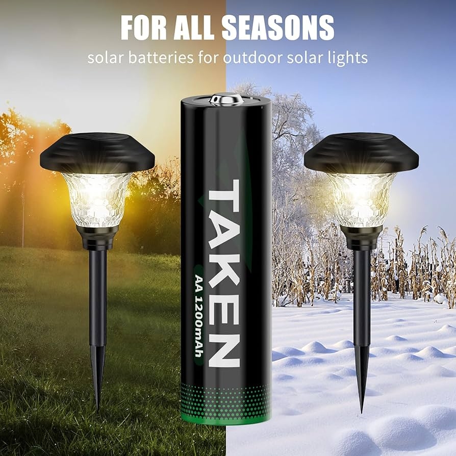 Amazon Taken 12 Pack AA Rechargeable NIMH Batteries For Solar Lights 1200mAh 1 2V Lithium Battery For Garden Lawn Landscaping Solar Lamps Remotes Health Household