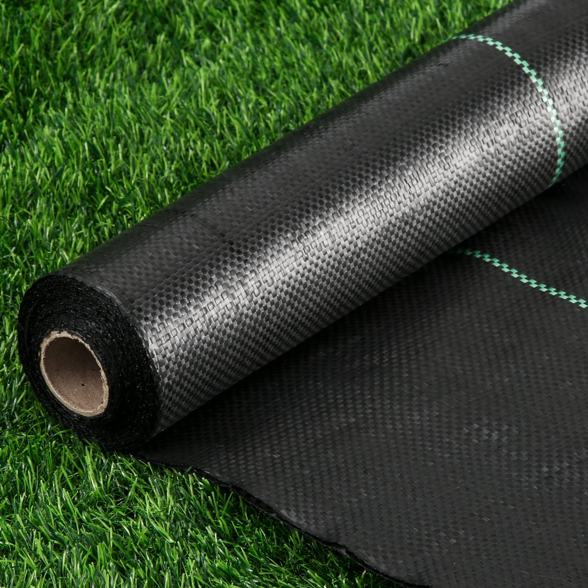 Amazon Weed Barrier Landscape Fabric Heavy Duty 2 6FT X 100FT Thicken Garden Blocker Fabric Weed Mats Weed Control Garden Cloth Woven Geotextile Fabric For Garden Beds Underlayment Commercial Driveway Patio 