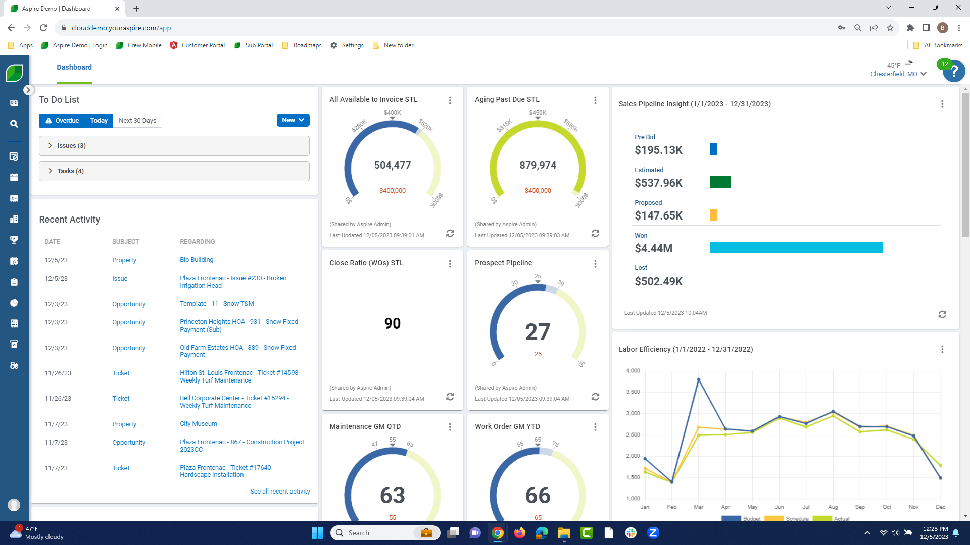 aspire landscape software