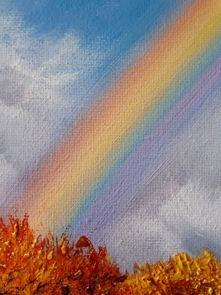 Autumn Landscape With A Rainbow Painting By Tatyana Orlovetskaya Saatchi Art Haiti