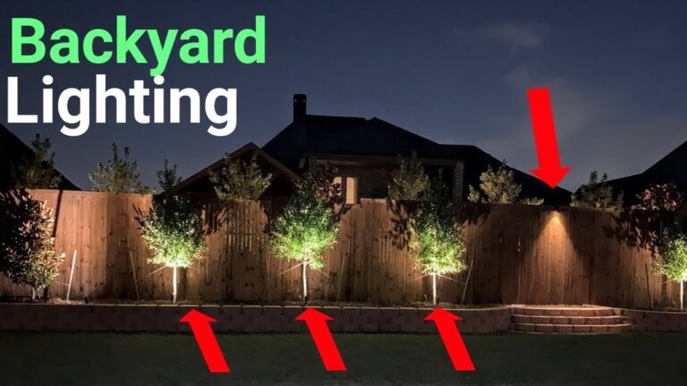 Backyard Landscape Lighting Installation Professionals Walkthrough Installation With Tips Tricks YouTube