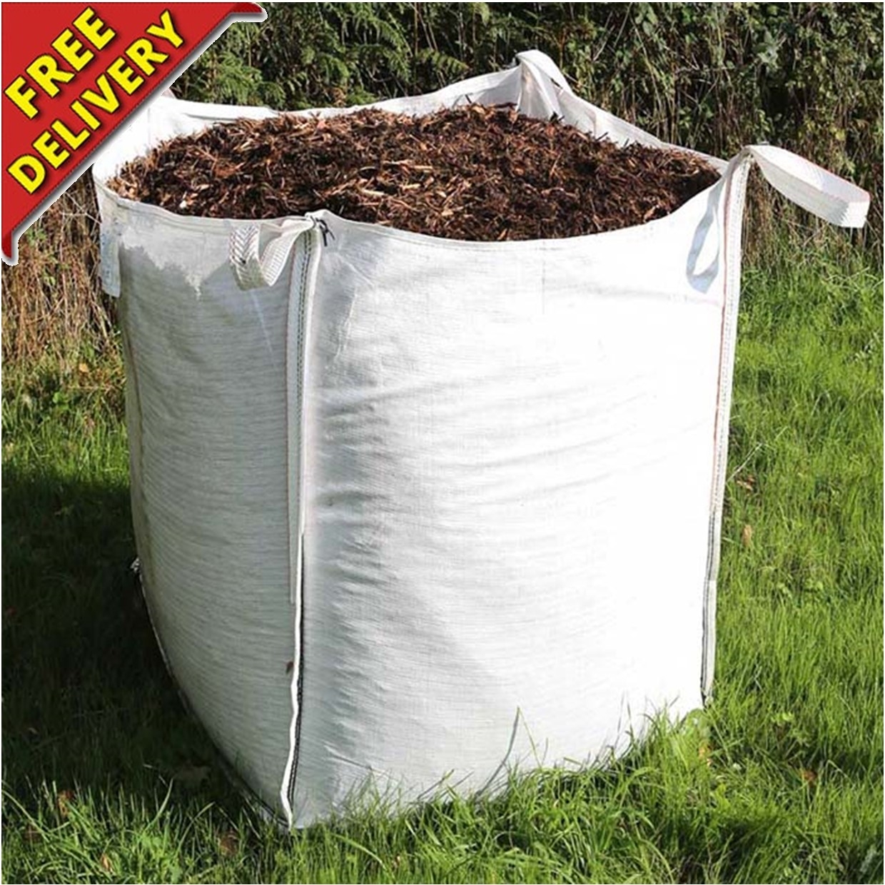 Bark Chippings In 1 Tonne Bulk Bag Best Sale Prices Free Delivery