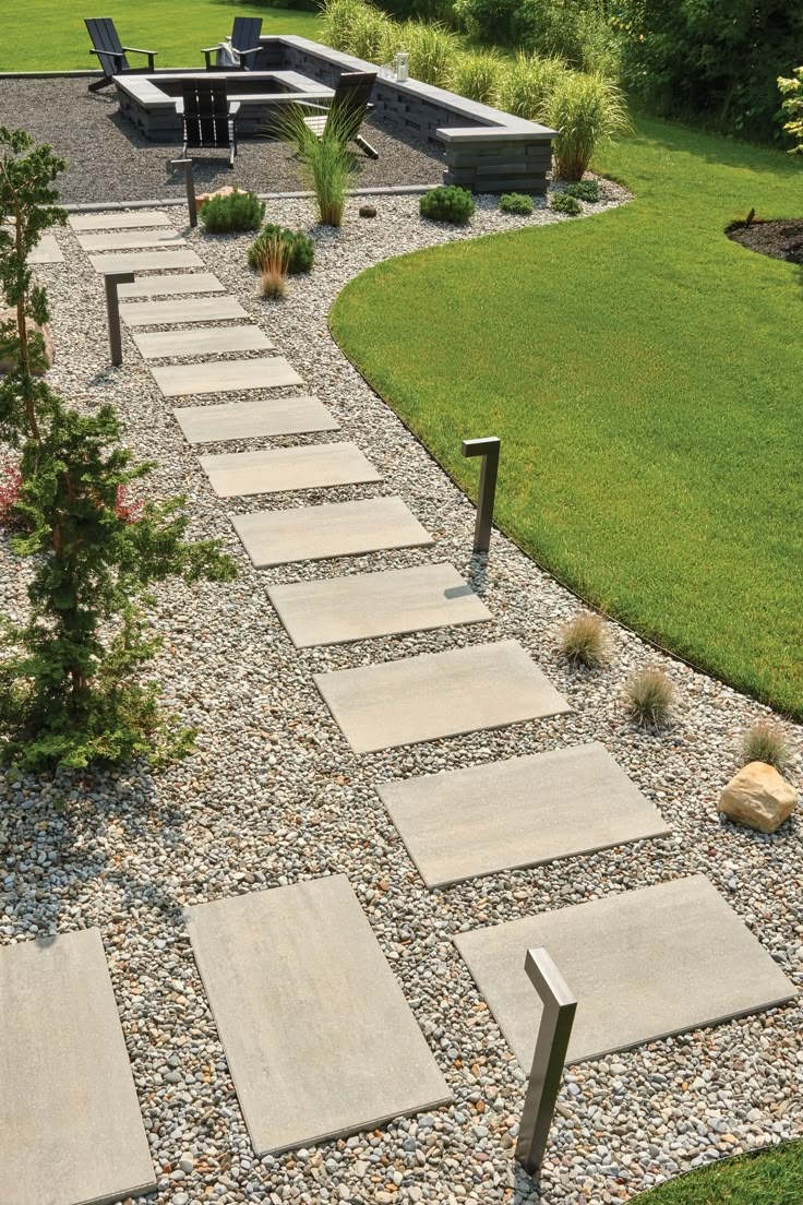 landscape stepping stones