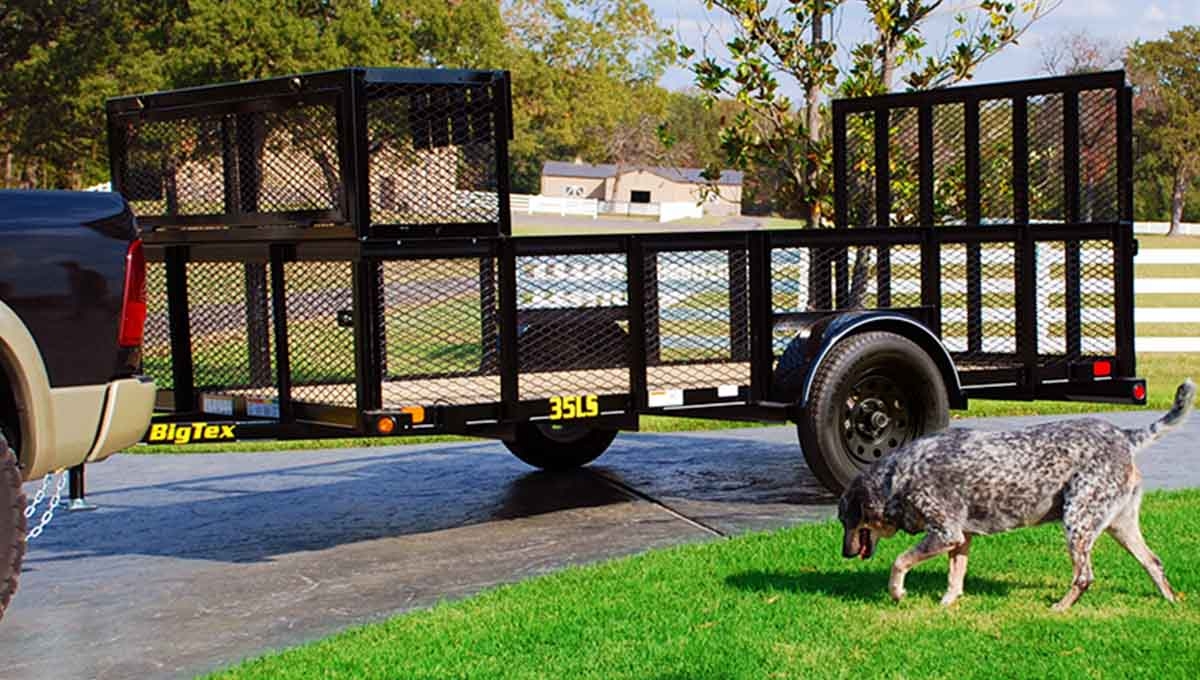 BIG TEX 35LS 7 Ft Wide Single Axle Landscape Trailer Truck n America Top Seller In MD And VA