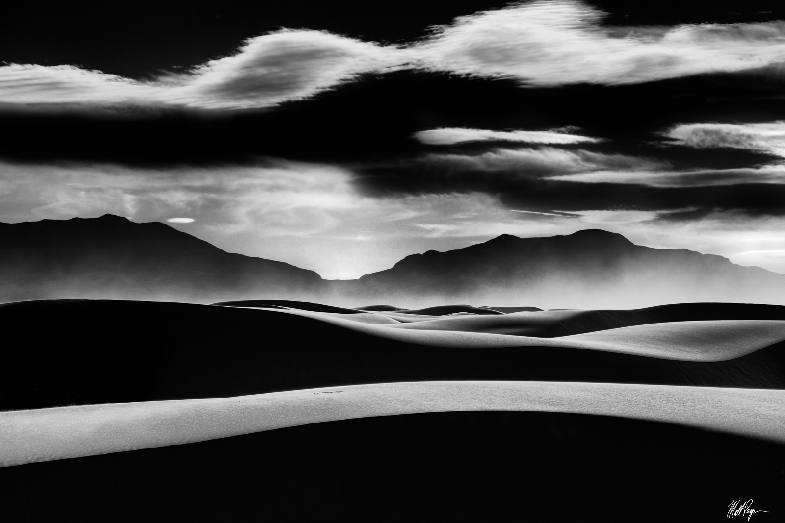 black & white landscape