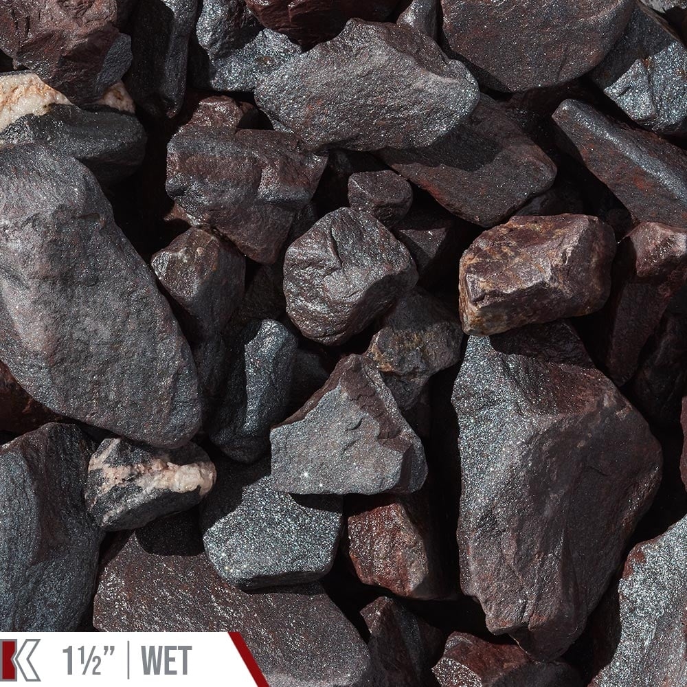 black landscape stone
