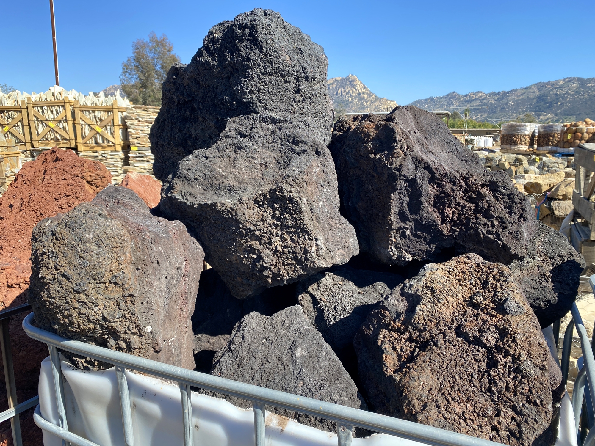 Black Lava Boulders Southwest Boulder Stone