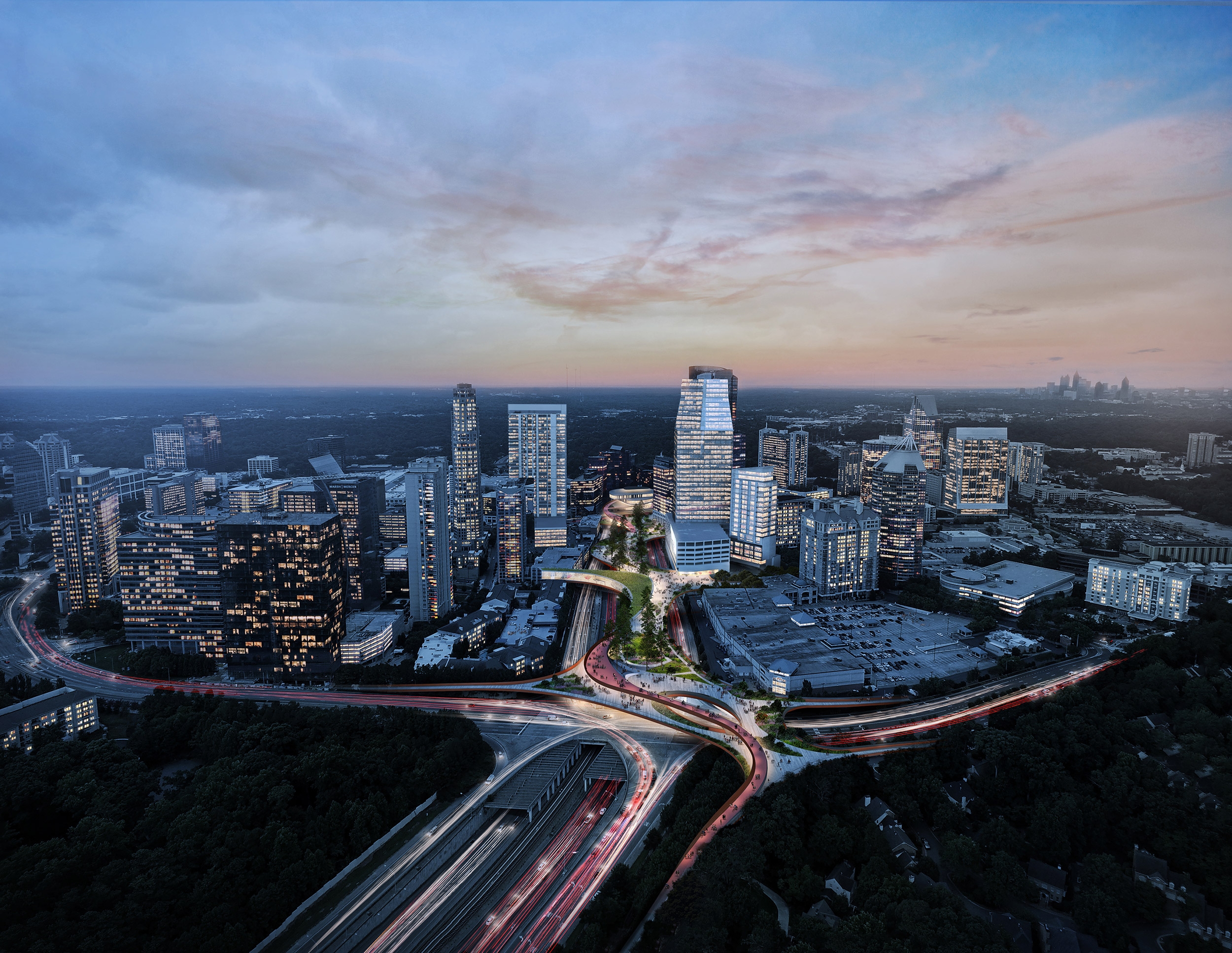 Buckhead Park Over GA400 AIA New York