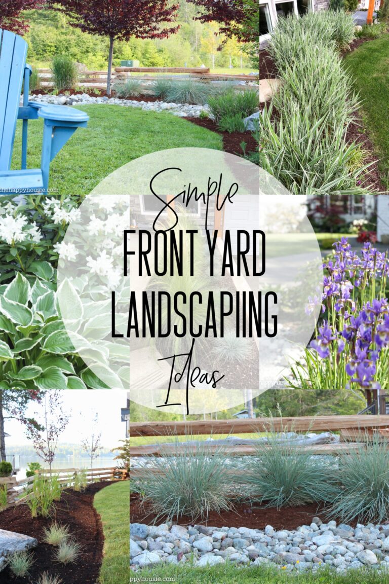 Cheap Simple Front Yard Landscaping Ideas The Happy Housie