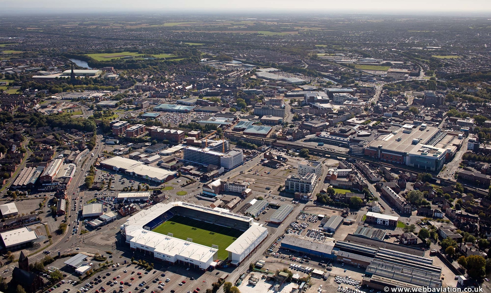 Cheshire Warrington Aerial Photographs Of Great Britain By Jonathan C K Webb