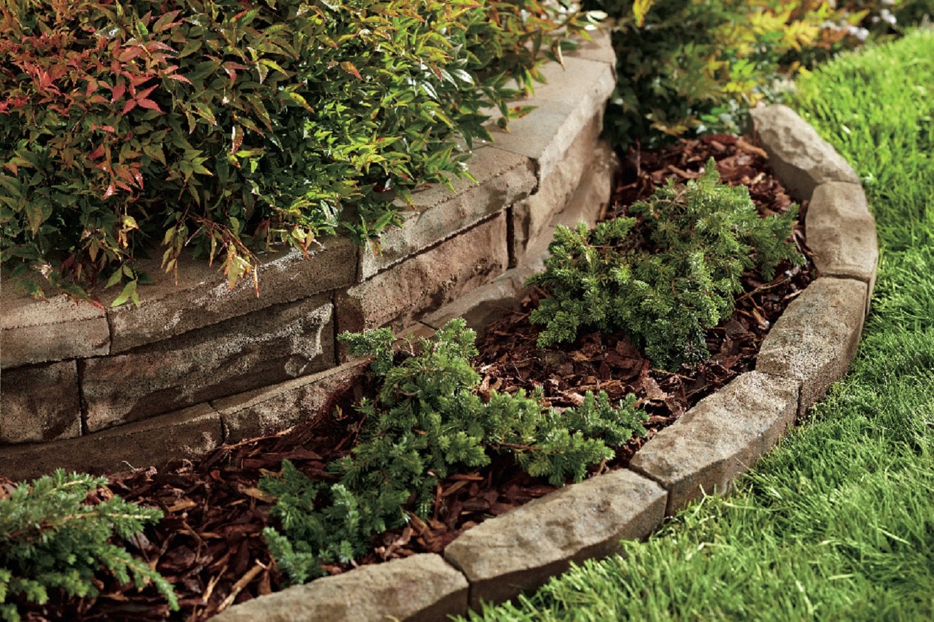 stone landscaping edge