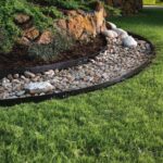 Colmet 4 ft X 4 in The Original Attached Stake Black Texture Steel Landscape Edging Section 144SSBK At Lowes