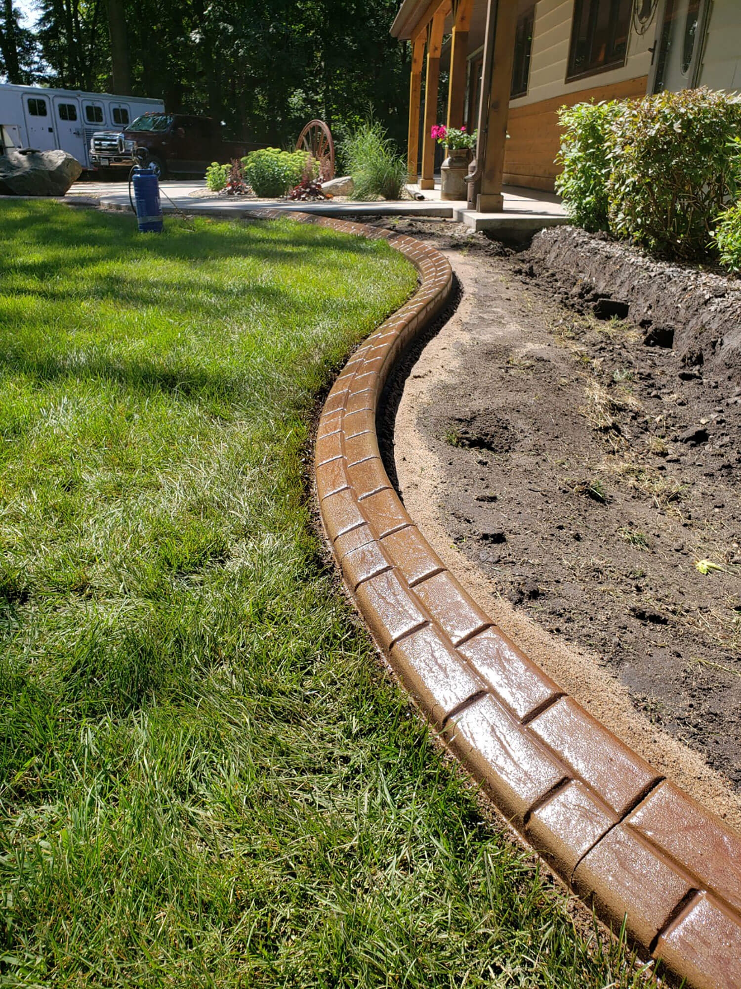 Color And Patterns Concrete Landscape Edging MN