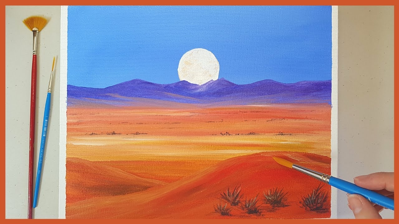 desert landscape painting