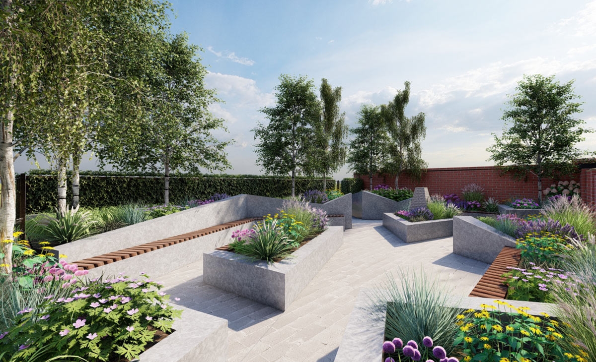 Commercial Landscape Design Lush Garden Design