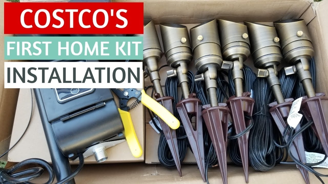Costco Landscape Lighting Kit First Home Landscape Lights Outdoor Landscape Lighting Installation YouTube