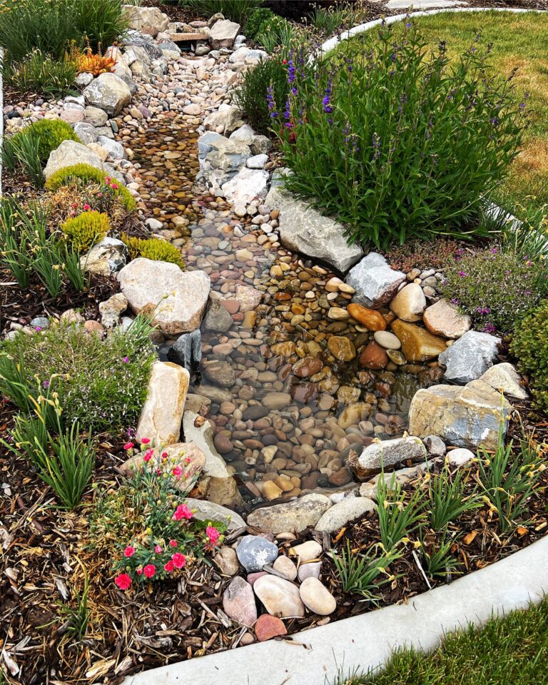 Creating A Dry Creek Bed Our Nesting Space