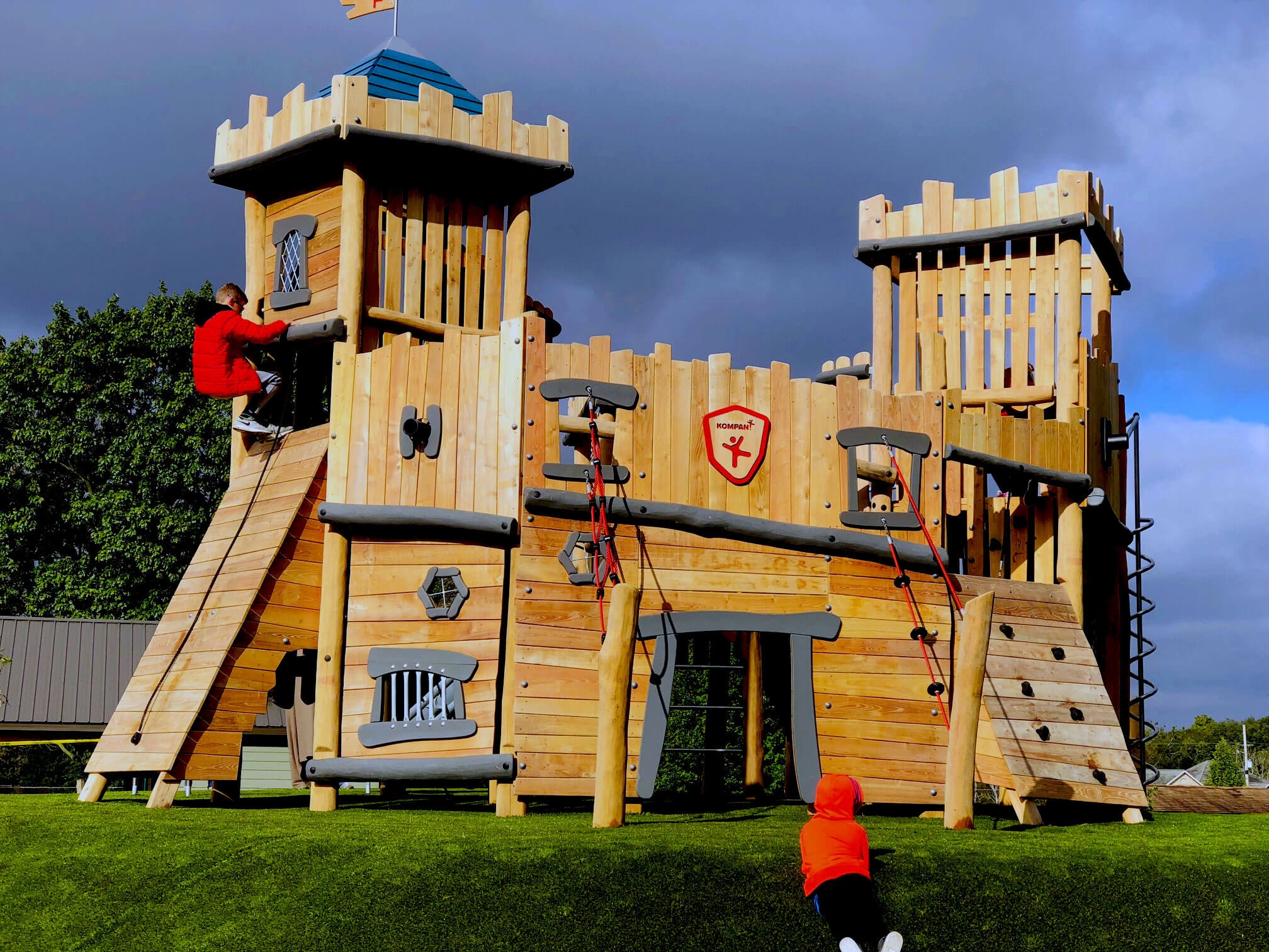 Custom Wooden Castle Playground Indiana