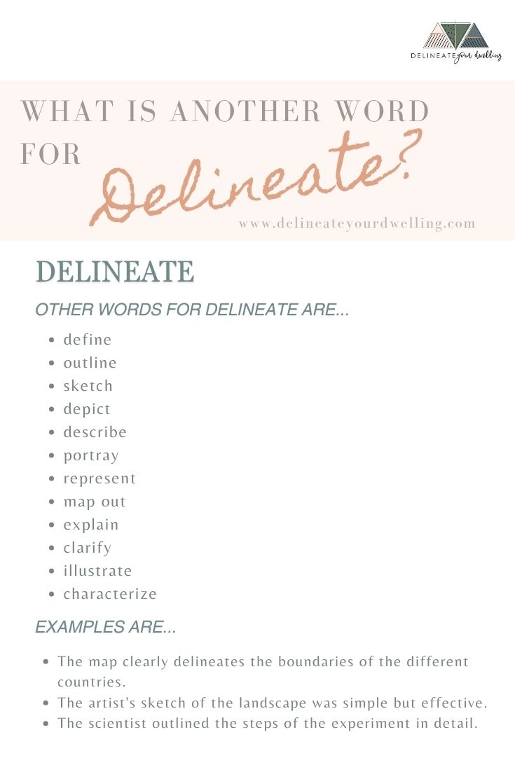Delineate Meaning Delineate Your Dwelling