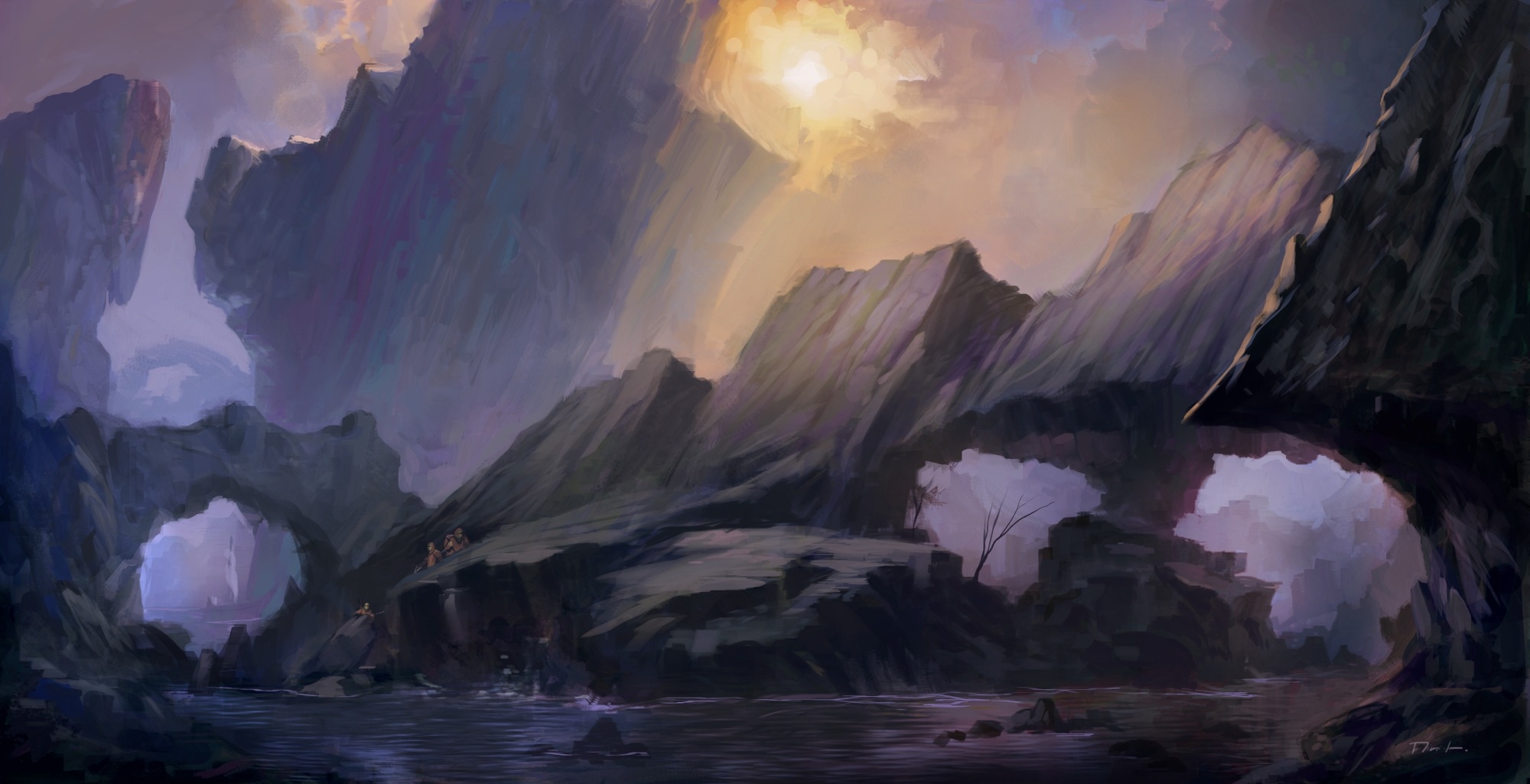 Discovering Athure Fantasy Landscape Or Not Finished Artworks Krita Artists
